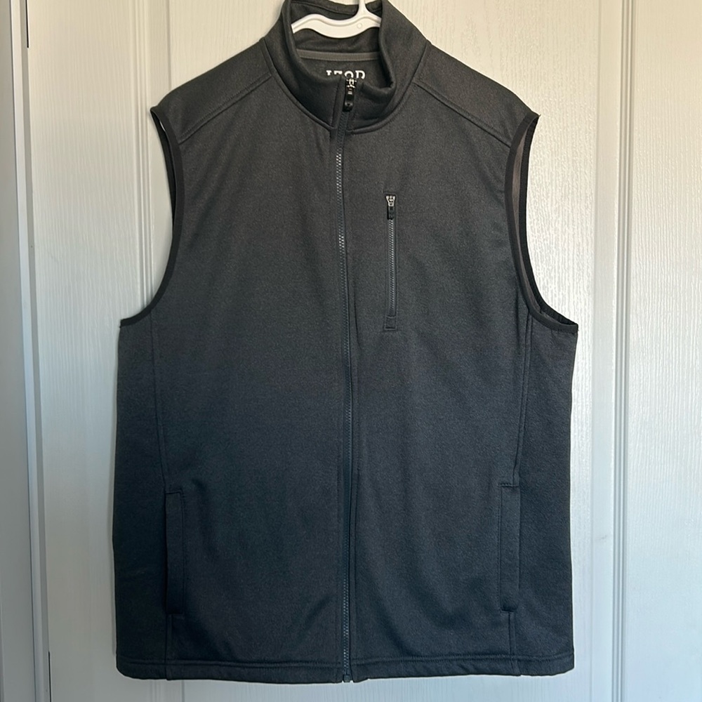 Izod Advantage Performance Stretch Gray Vest Medium